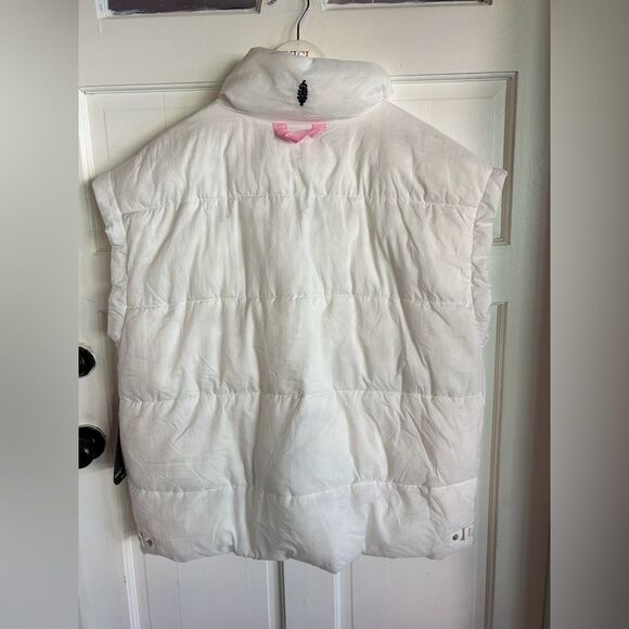 NWT Free People Movement In A Bubble Puffer Vest Painted White - Picture 6 of 11